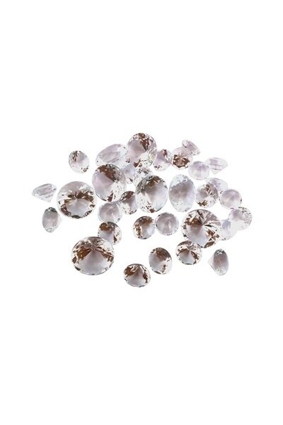 Imitation Diamonds Silver - Assorted (Pack of 30)