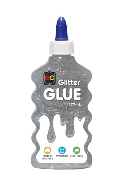 Glitter Glue 177ml - Silver