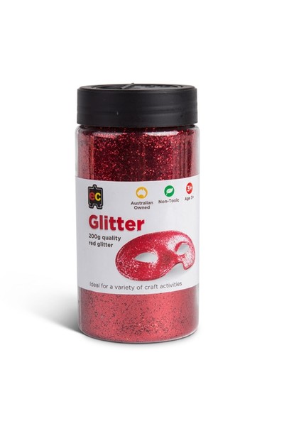 Glitter Jar 200g - Red