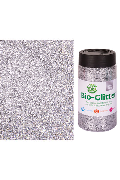 Bio Glitter - 200g: Silver