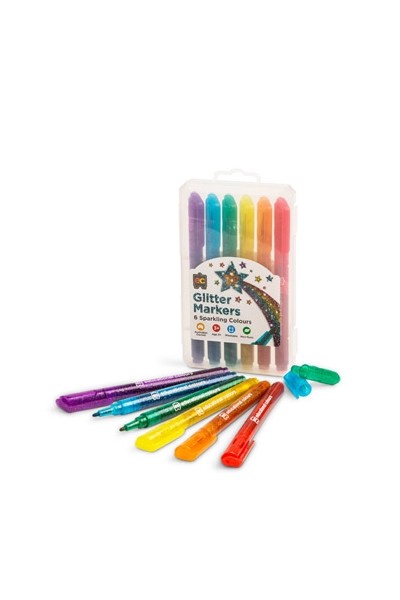 Glitter Markers - Pack of 6