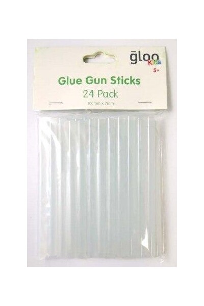Gloo - Kids Glue Gun Sticks Low (7 x 100mm): Pack of 24 