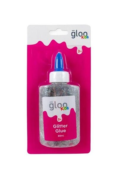 Gloo - Kids Glitter Glue: Silver (80ml)