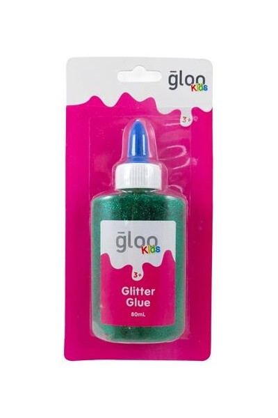 Gloo - Kids Glitter Glue: Green (80ml)