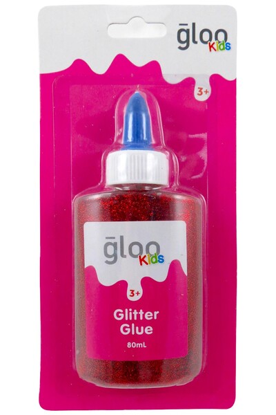 Gloo - Kids Glitter Glue: Red (80ml)