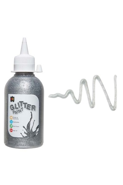 Glitter Paint 250mL - Silver