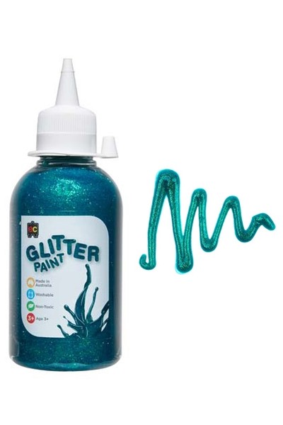 Glitter Paint 250mL - Turquoise