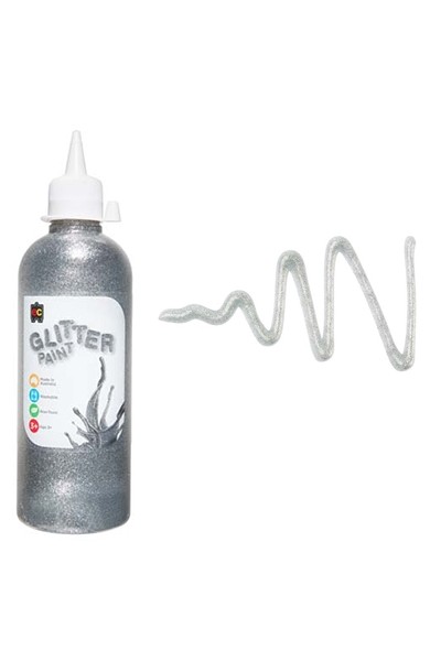 Glitter Paint 500mL - Silver
