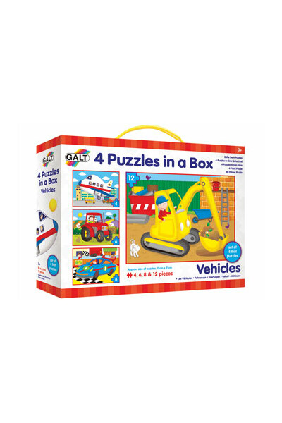 Galt - 4 Puzzles in a Box: Vehicles