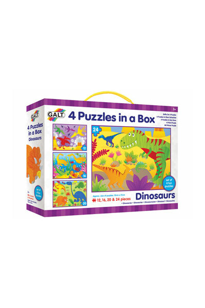 Galt - 4 Puzzles in a Box: Dinosaurs