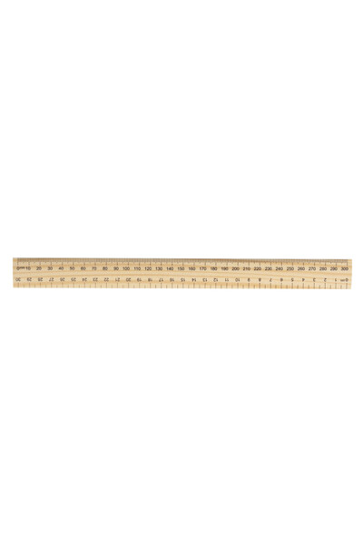 GNS Wooden Ruler - 30cm (Single)