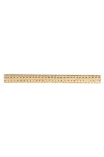 GNS Ruler - 30cm Wooden (Box of 50)