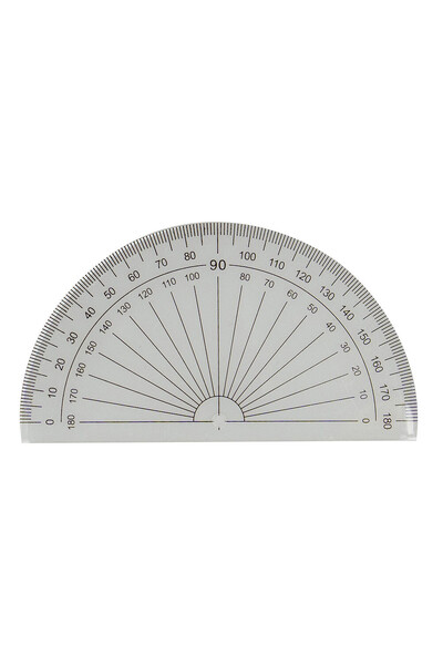 GNS Protractor - 10cm 180 Degree: Clear (Single)