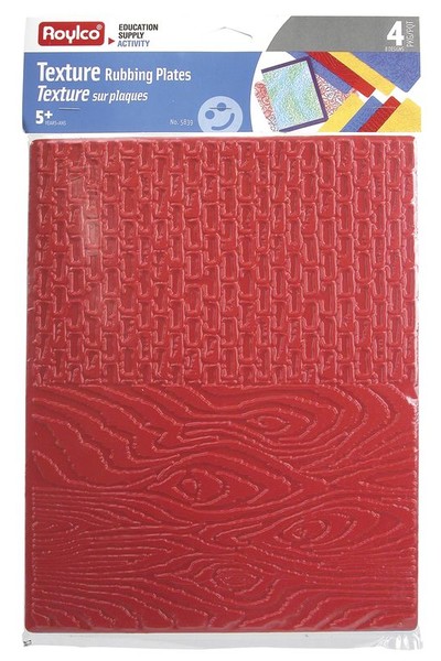 Rubbing Plates - Large Texture (Pack of 4)