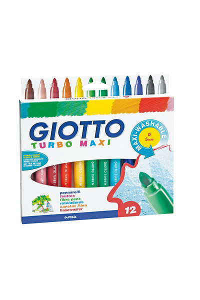 Giotto Turbo Maxi Markers - Pack of 12