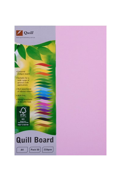 Quill Board 210gsm (A4) - Pack of 50: Musk