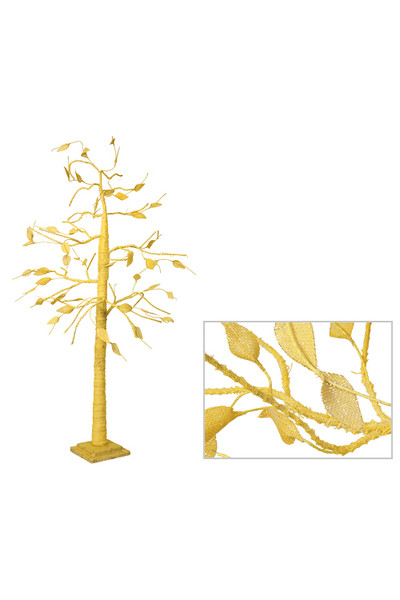 Hessian Display Tree - Yellow (140cm)