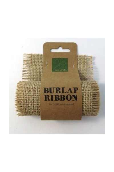 Burlap Ribbon Natural 
