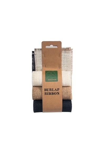Burlap Ribbon - Value Pack