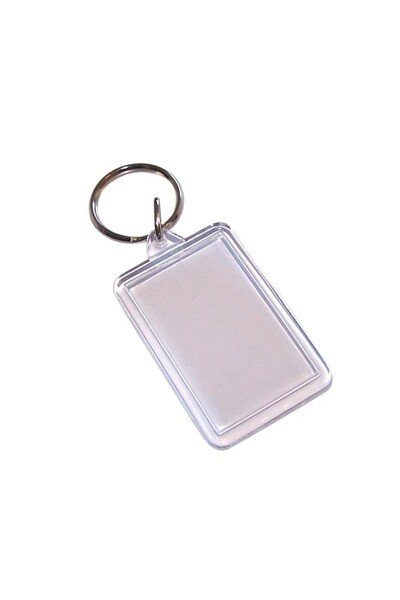 Key Tag - Rectangle Clear: 35x50mm (Pack of 10)
