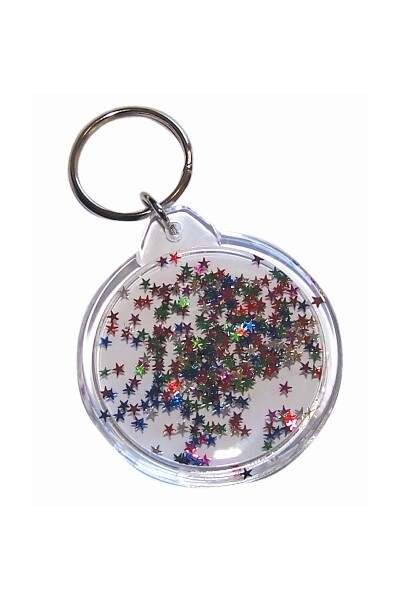 Key Tag - Round Clear: 50mm (Pack of 10)
