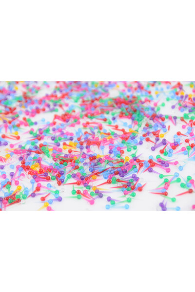 Plastic Pins - Assorted 16mm (Pack of 1000)