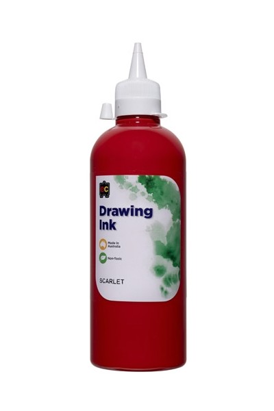 Drawing Ink – 500ml: Scarlet