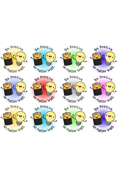 Be Positive Reward Stickers