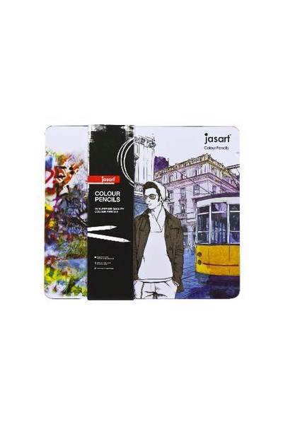 Jasart Coloured Pencil - Designer (Tin of 24)