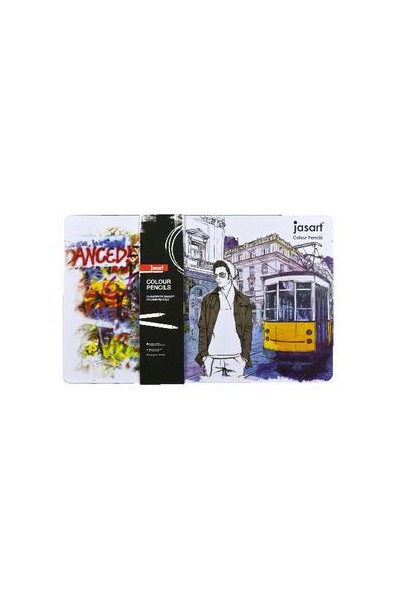 Jasart Coloured Pencil - Designer (Tin of 36)
