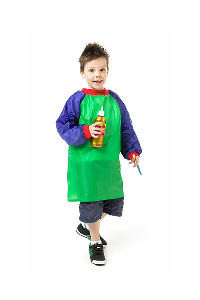 Junior Artist Smocks Green and Blue - Ages 5-8