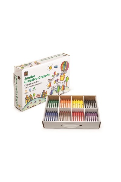 Crayon Jumbo 8 Colours 200 Pieces
