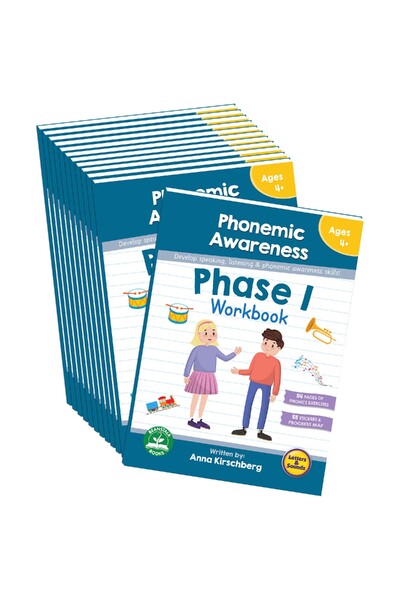 Phase 1 Phonemic Awareness Workbook - 12 Pack