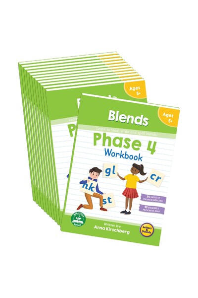 Phase 4 Blends Workbook - 12 Pack