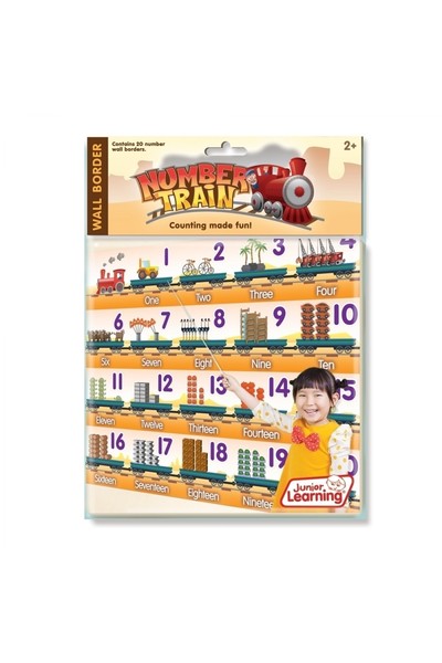 Number Train - Wall Border