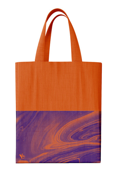 Jumble & Co Tote Bag - Fit A4 Bits & Bobs: Cotton Polyester Mix (Orange)