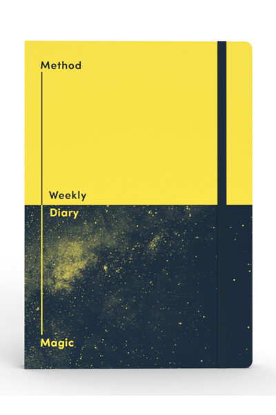 Jumble & Co Diary Undated - A5 Recycled Week-to-View: Method & Magic (Yellow)