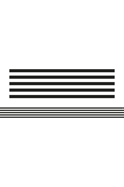 Black & White Thin Stripes - Large Border (Pack of 12)