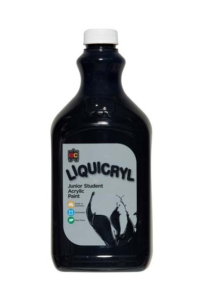 Liquicryl Junior Acrylic Paint 2L - Black