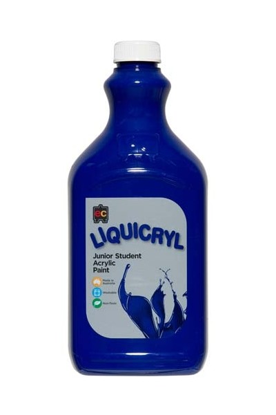 Liquicryl Junior Acrylic Paint 2L - Warm Blue (Dark/Navy)