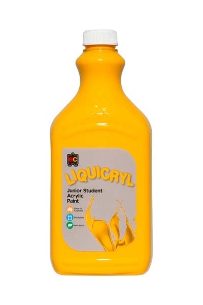 Liquicryl Junior Acrylic Paint 2L - Warm Yellow