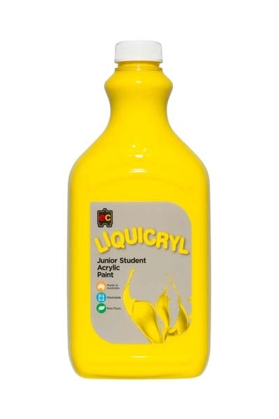 Liquicryl Junior Acrylic Paint 2L - Brilliant Yellow