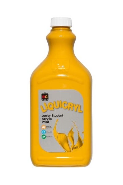 Liquicryl Junior Acrylic Paint 2L - Yellow Ochre
