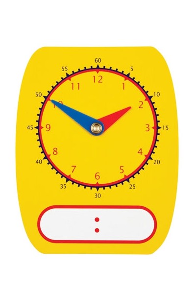 Digital/Analogue Clock Dial Write On/Wipe Off