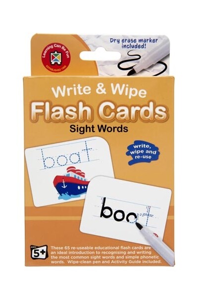 Write & Wipe Flash Cards - Sight Words