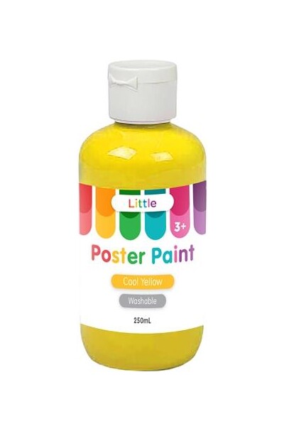 Little Easy Washable Poster Paint - Cool Yellow (250ml) 