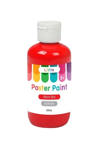 Little Easy Washable Poster Paint - Warm Red (250ml) 