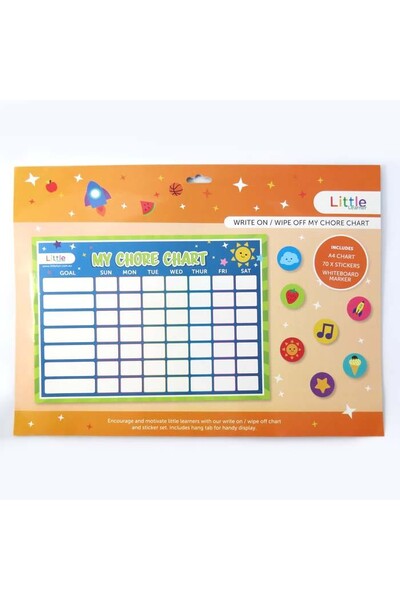 Little Write On/Wipe Off - My Chores Chart & Sticker Set