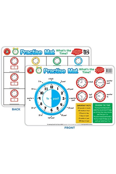 Practise Mat - What's the Time?