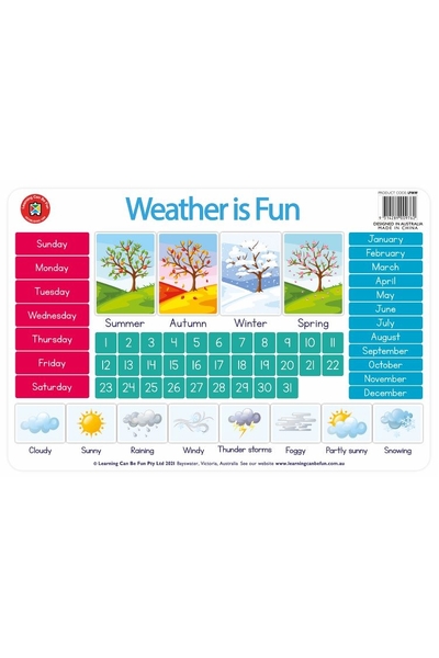 Weather Chart Placemat